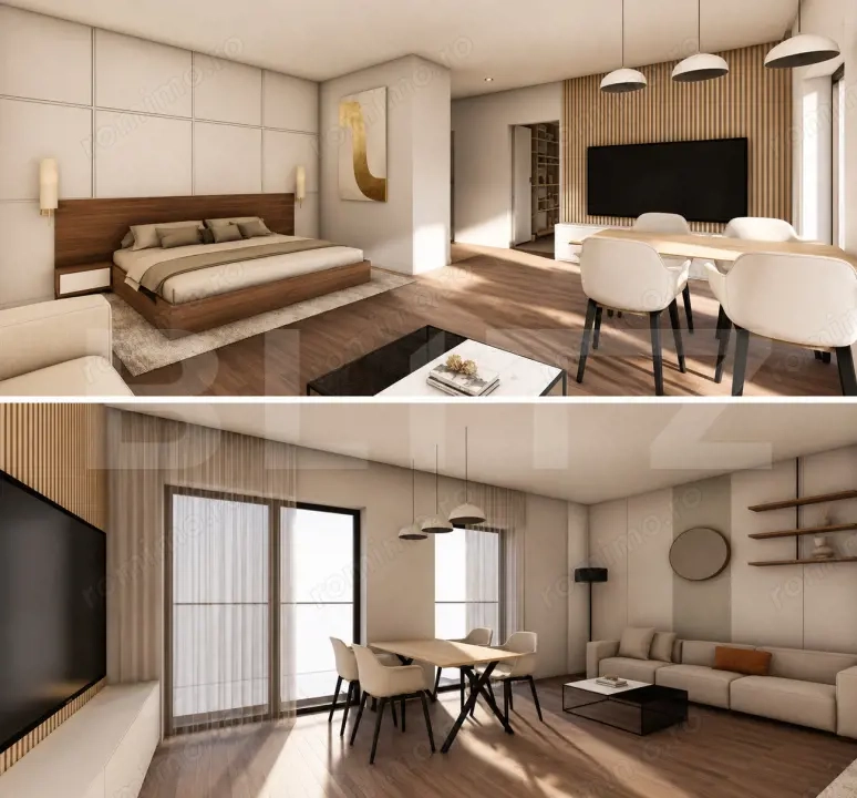 Studio, 56.72 mp, ansamblu cu 0% Comision la Achiziție, zona Calea Severinului 