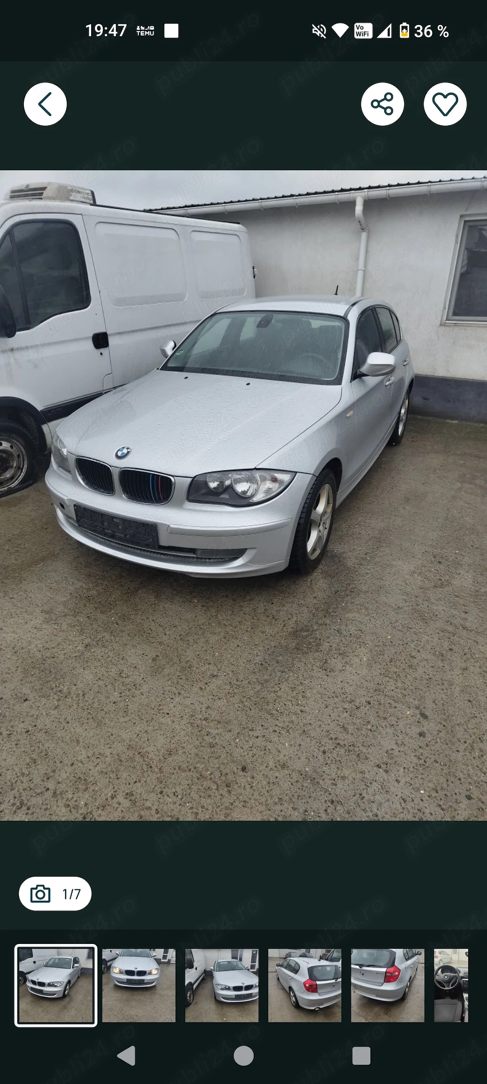 Vând BMW seria 1 an 2010 116 d 
