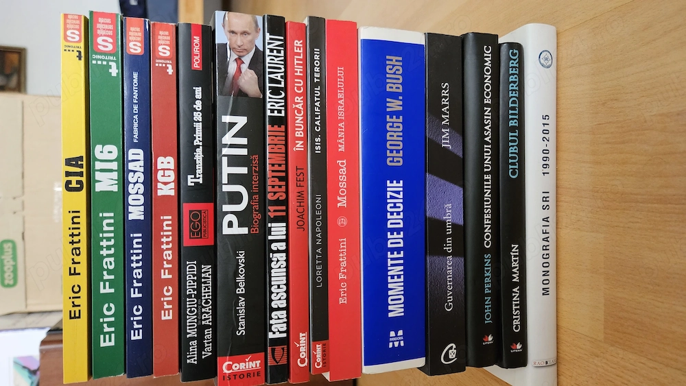 Cărți Istorie, Spionaj, Geopolitică și Conspirații (Eric Frattini, Bush, Putin)