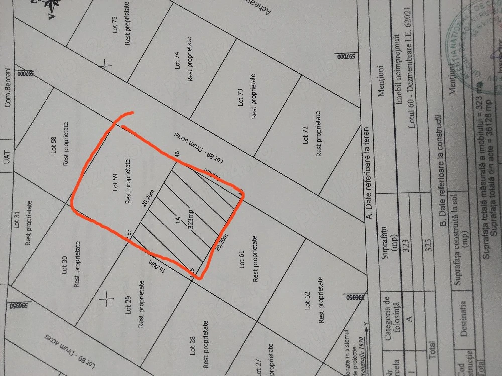 Teren Beceni - RATE proprietar- ambele 28500