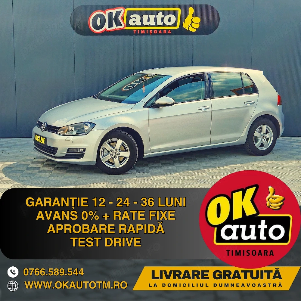 VW GOLF 7 - 2013 - EURO 5 - 1.2 BENZINA (4 cilindrii) - 85 c.p.