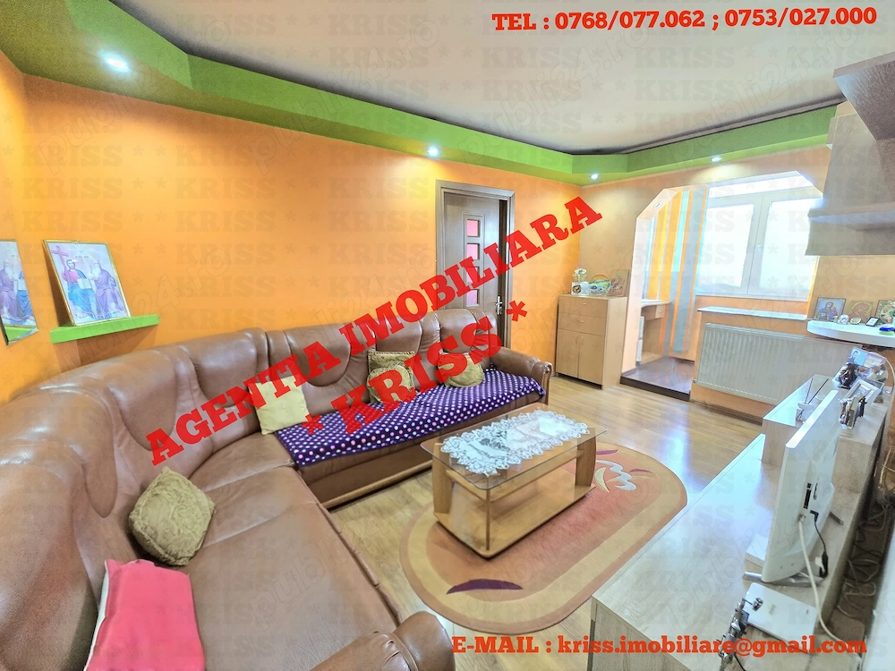 Apartament 2 Camere CRAIOVEI - KAUFLAND Etaj 3 Confort 2 Semidecomandat Mobilat Și Utilat