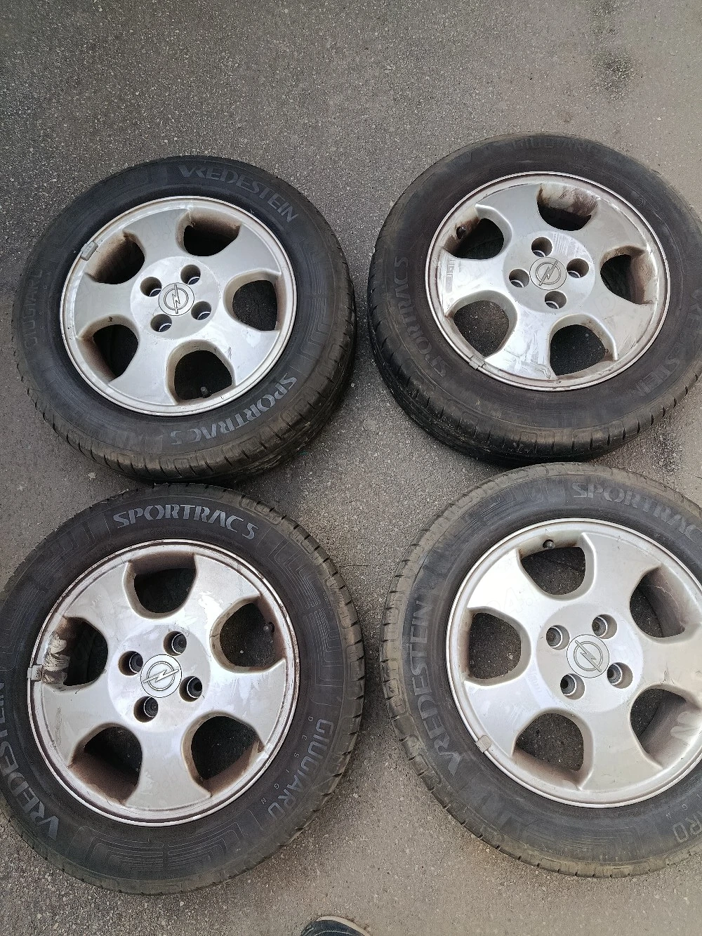 Jante Opel  4x100 15, anvelope 195 60 15 ca noi