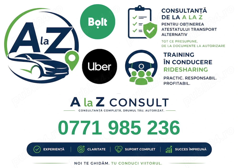 Agentie de Consultanta de la A la Z pentru soferii de Uber bolt