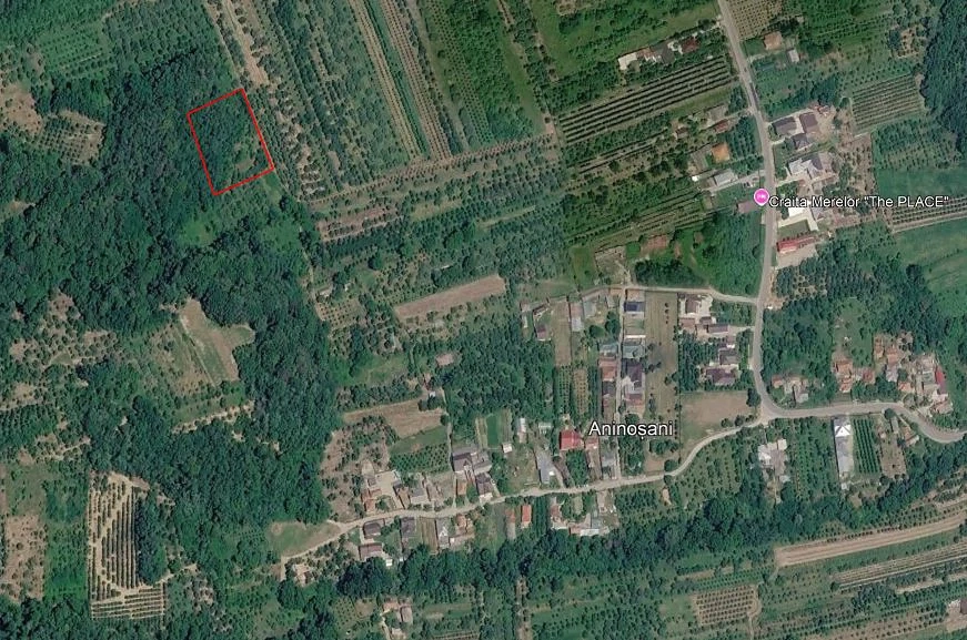 Vând teren, parte livadă-parte extravilan, sat Aninoșani, comuna Cândești Vale, DB.