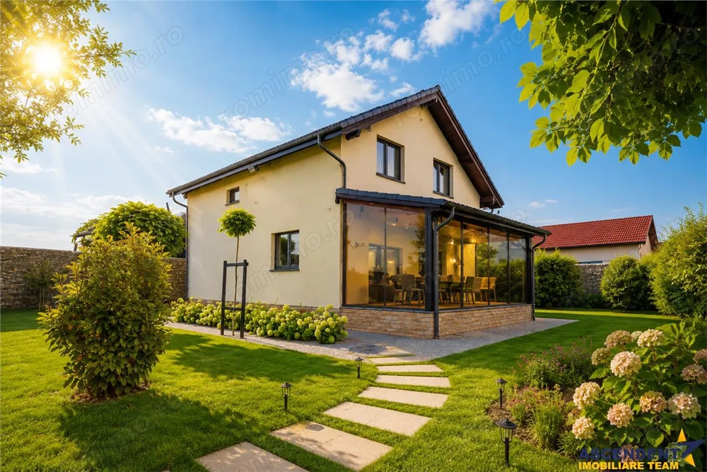 Vila cu atmosfera de resort:smart home, curte spectaculoasa,1.000mp teren, Tarlungeni, Brasov