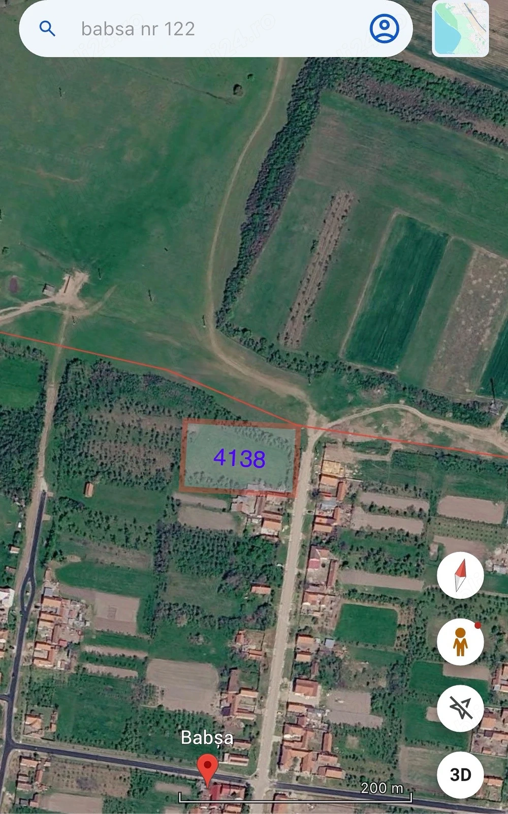  Teren intravilan 12 mp | 4.138 mp | Ideal case vacanță   investiție turistică