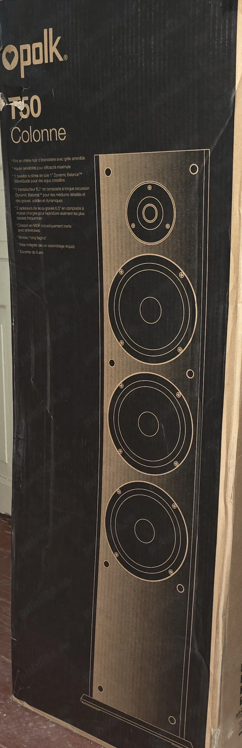 oferta boxe Polk audio T50 putere nu yamaha sony grundig