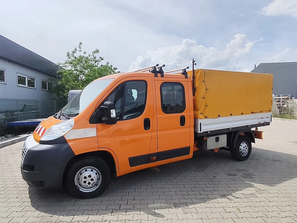 Fiat Ducato Doka (7 locuri + prelata) an 2009, Euro4, TVA deductibil !!!