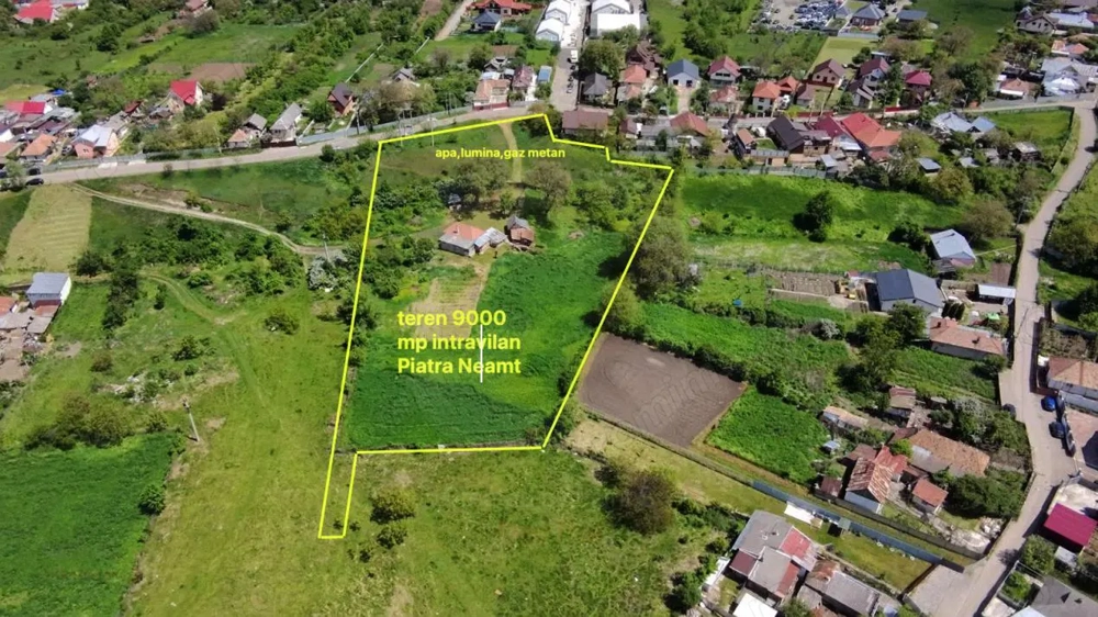 Teren 9000 mp intravilan Piatra Neamt , ideal investitie 