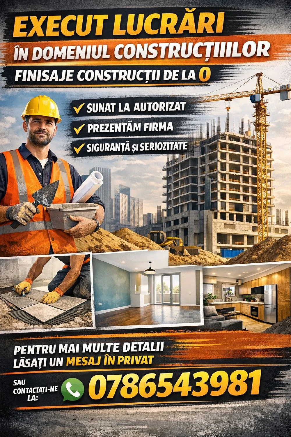 Executam construcții 