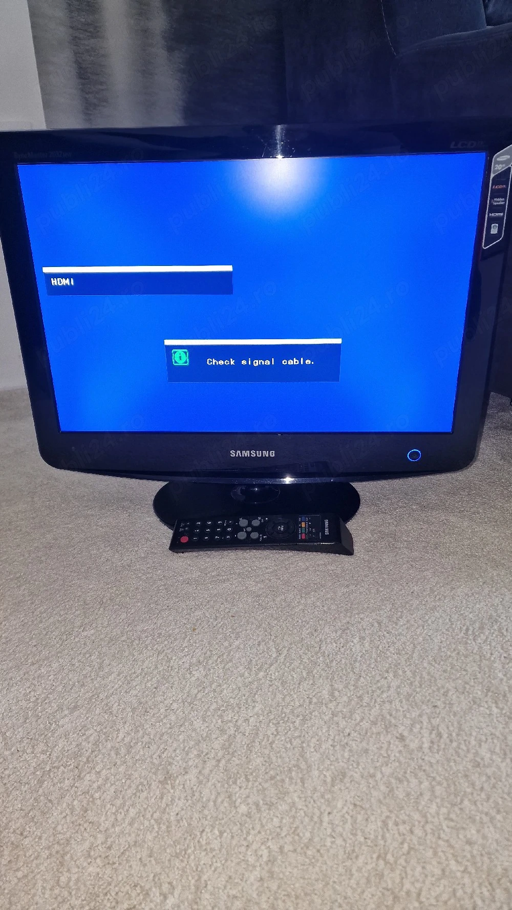 Monitor   TV Samsung LCD 20" inch