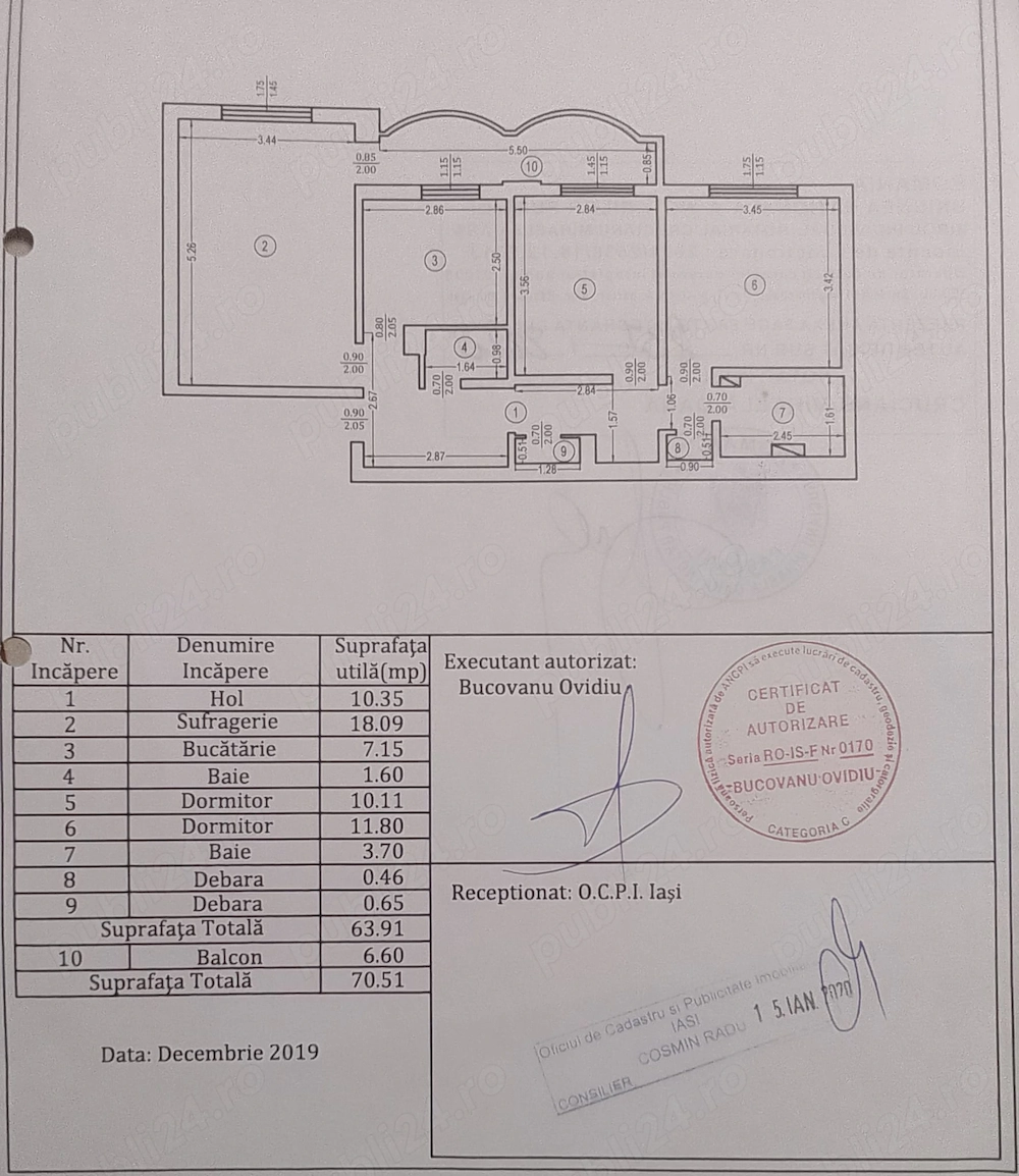 Apartament 3 camere