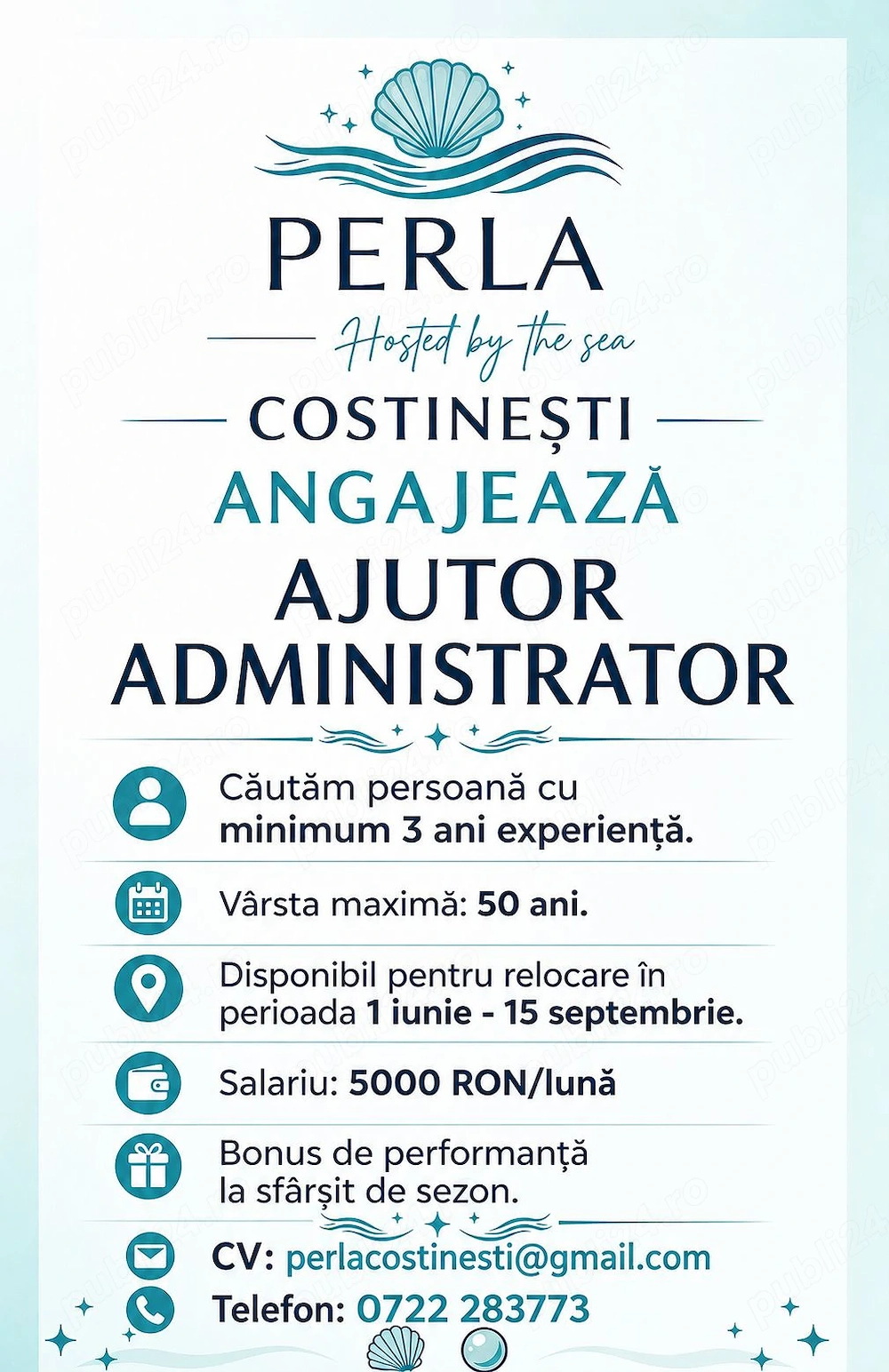Costinesti - ANGAJĂM pentru sezonul estival 2026