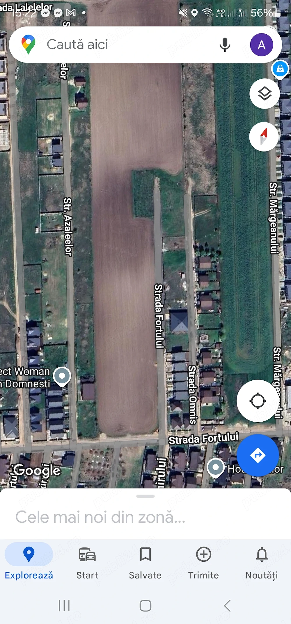 Teren de vânzare in Domnești pe strada fortului  utilitățile la poarta. Perfect  pt a construi o cas