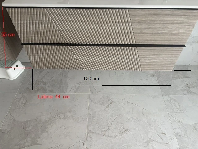 Mobilier de Baie - Suport pentru chiuvete - 2 systeme de culori diferite 