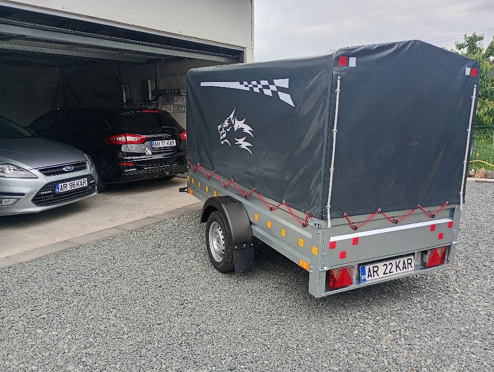 Remorca de 750 kg,de 250/125 cm,NOUĂ !