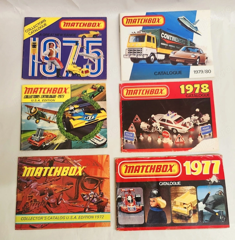 14 Cataloage MATCHBOX pt. colectionari format pdf.  