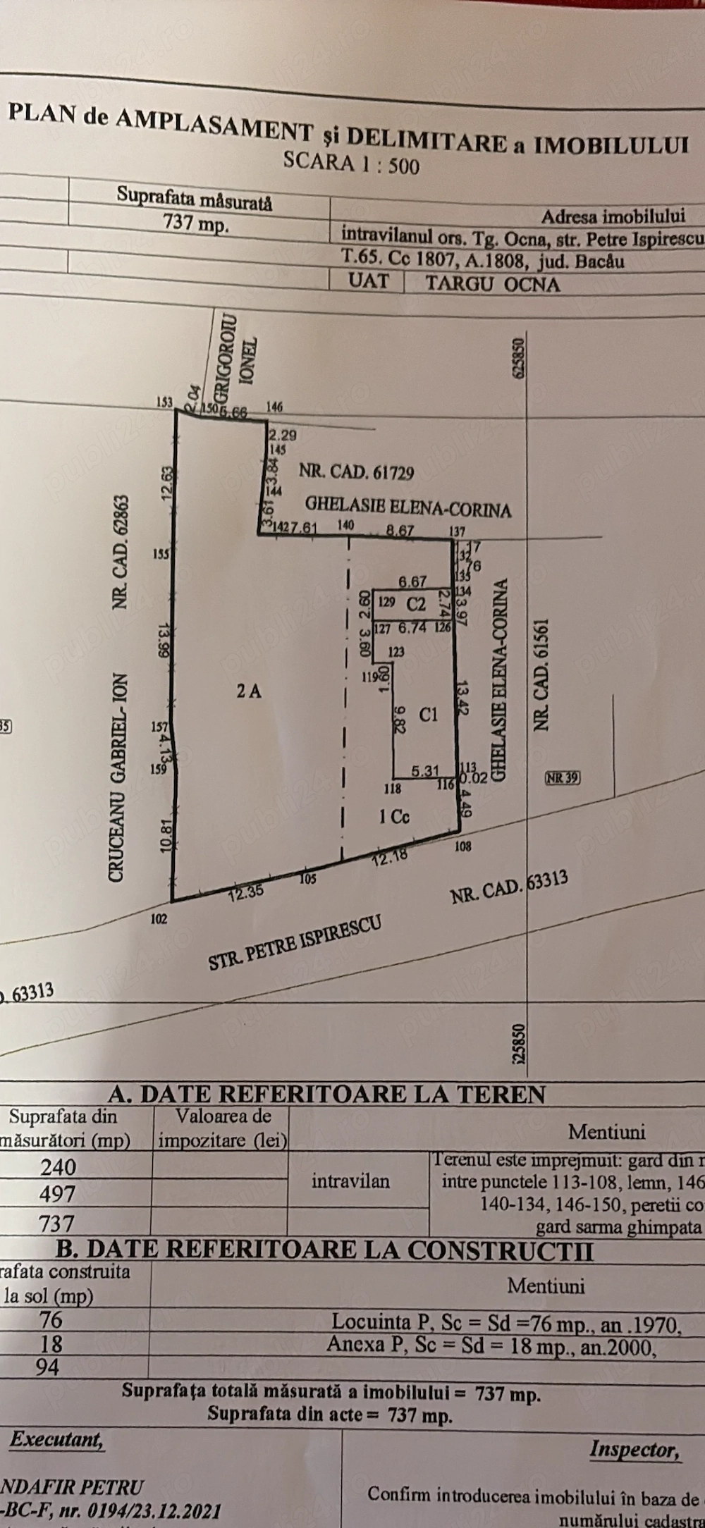 Casă de vânzare Târgu Ocna