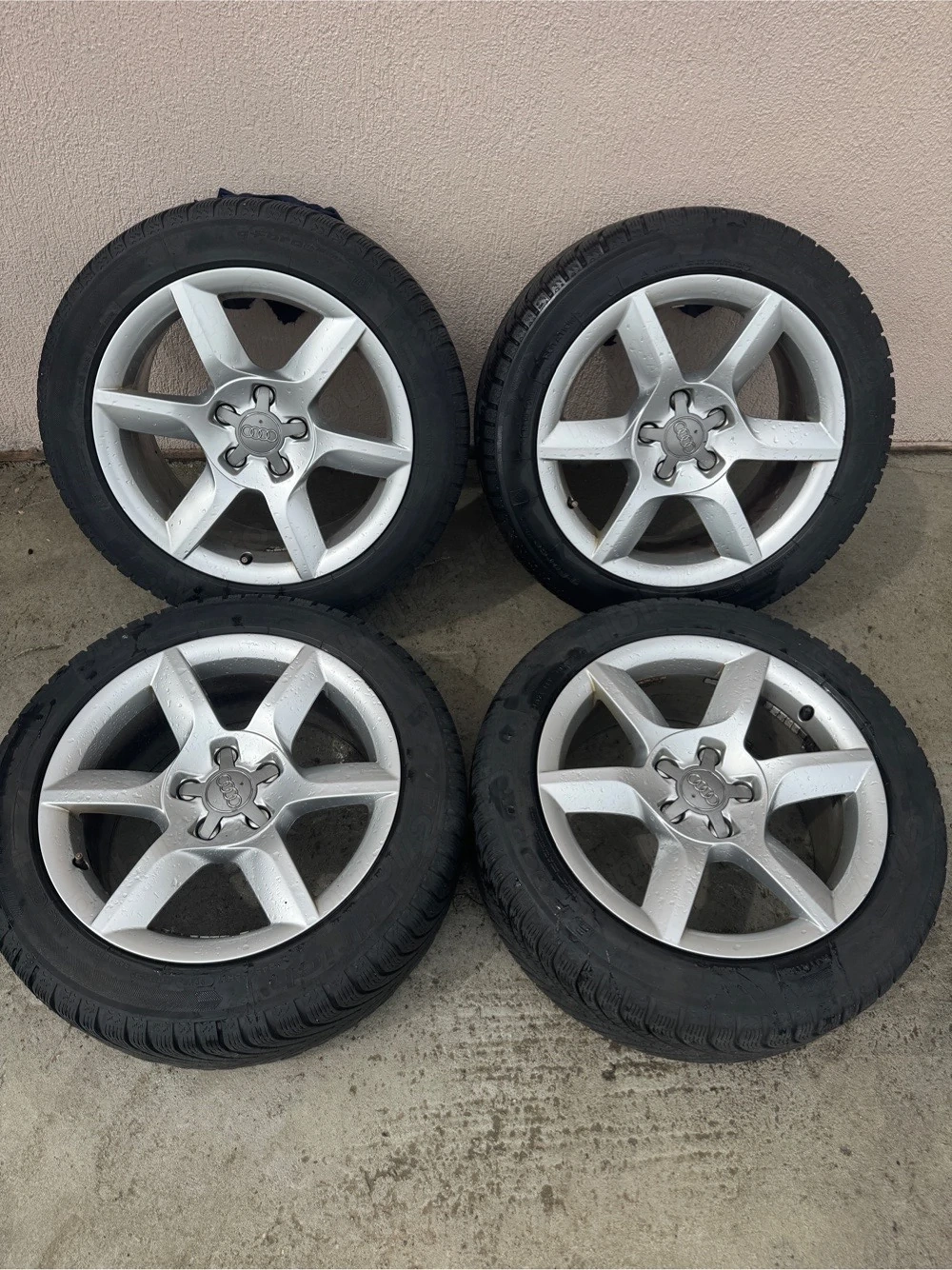 Roti / jante 5x112 R17 ET 26 8J Audi VW cauciucuri / anvelope M+S 245/45/17 66.6mm