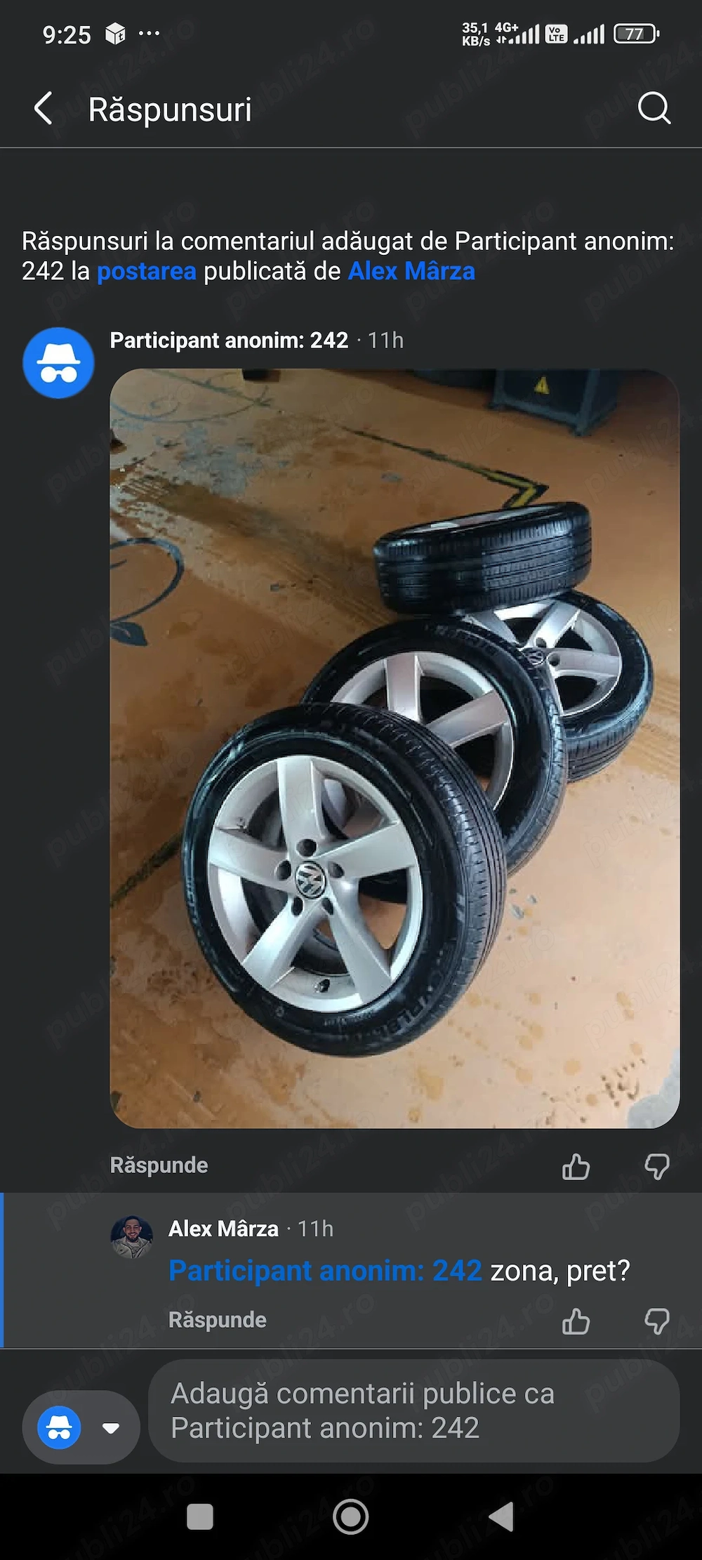 jante și cauciucuri 205/55/R16 de vânzare 