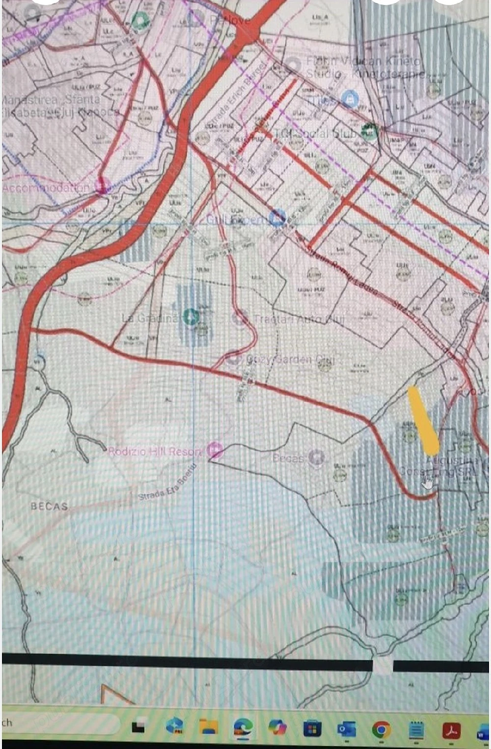 Proprietar vând teren în Borhanci, PUZ în lucru, 5682 Mp, 850 Eur Mp