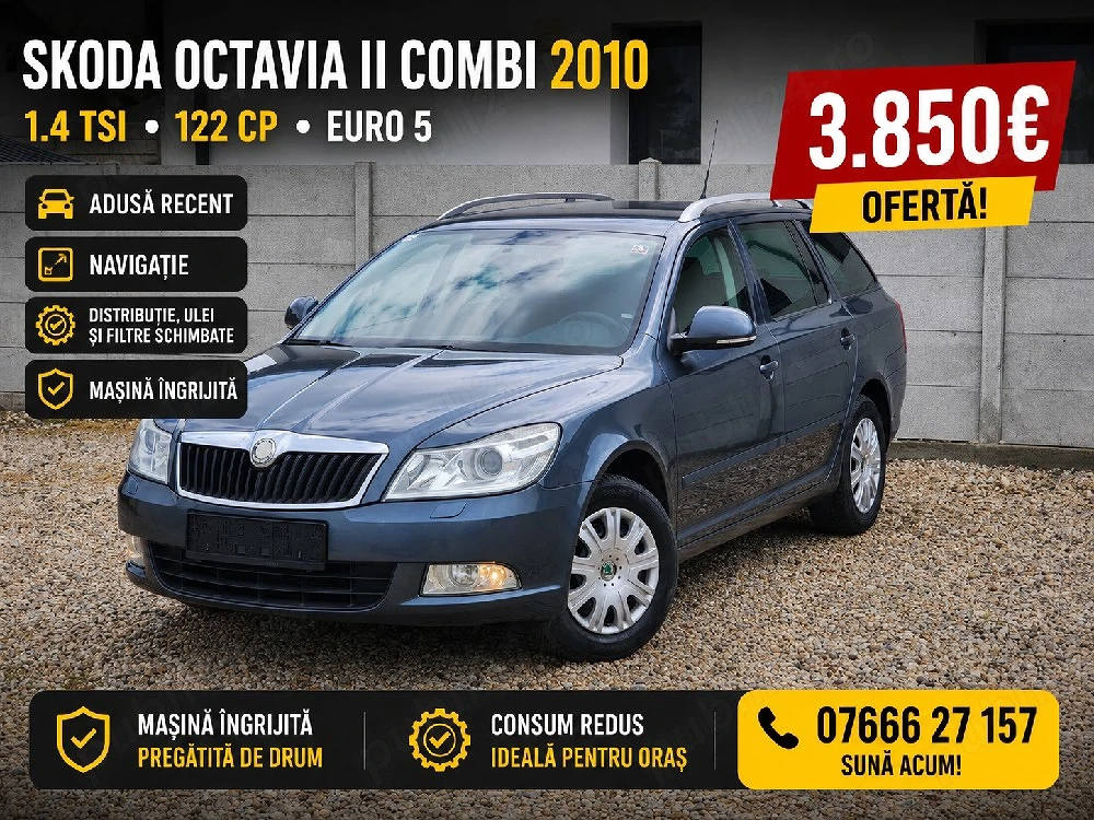 Skoda Octavia 2 , 1.4 TSi , 2010 , Euro 5 , Break , Facelift , Adusa recent 