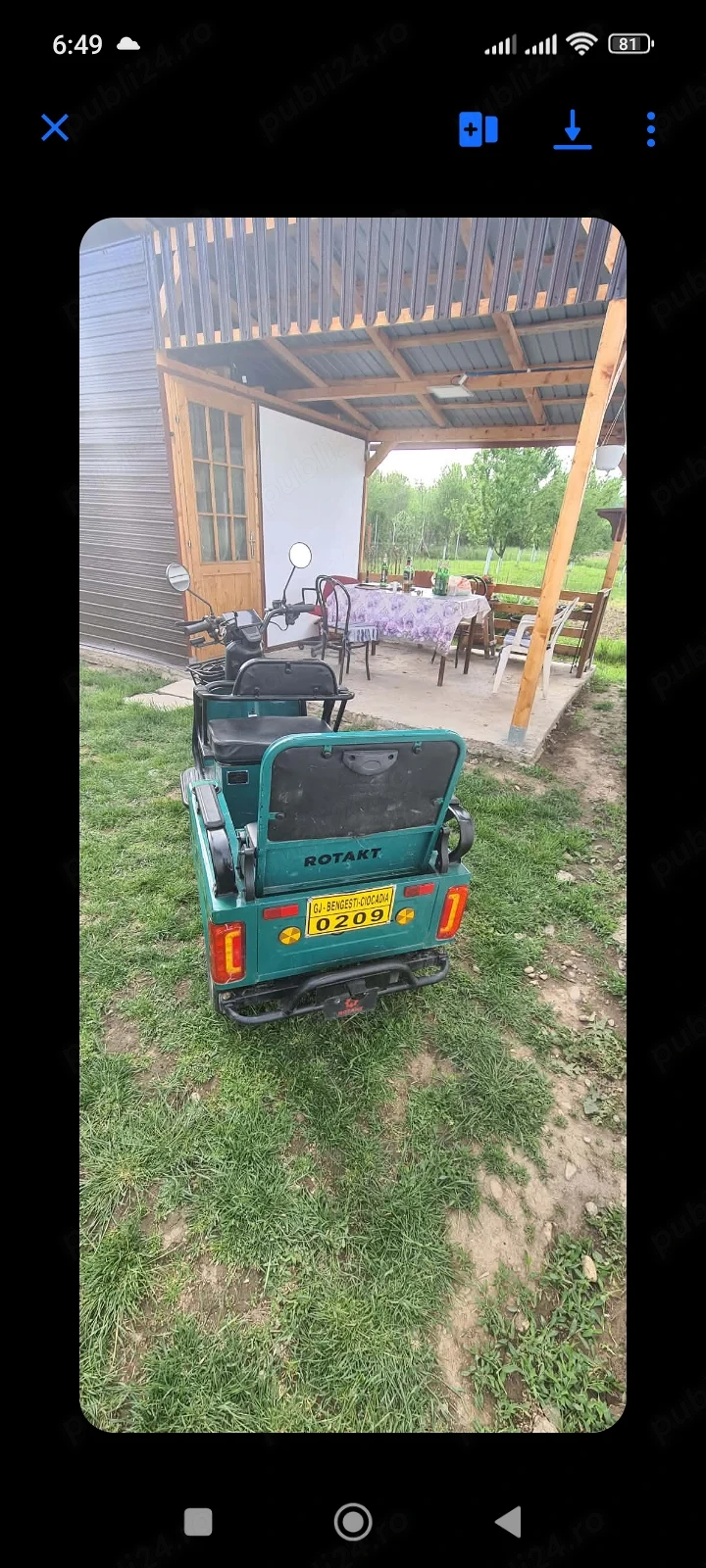 Vând triciclu electric.