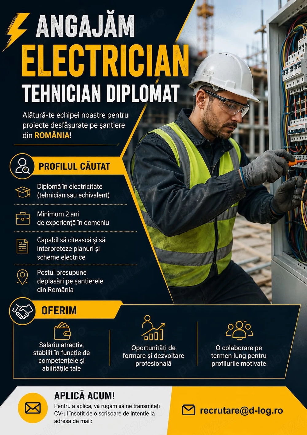 Electrician tehnician diplomat