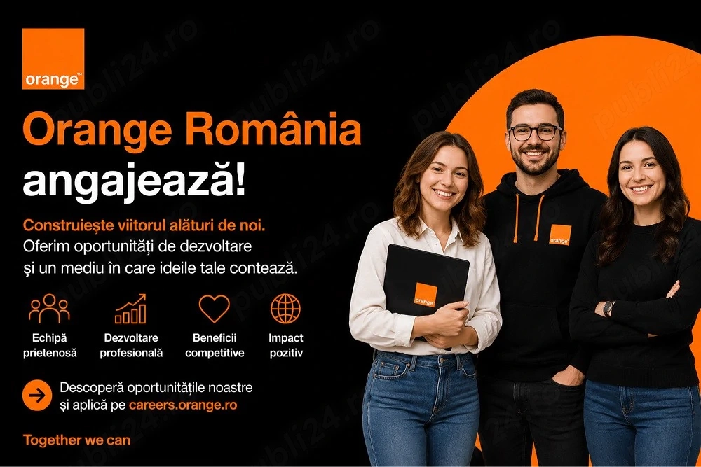 Orange angajează! Consultant Vânzări   Alătură-te echipei noastre!