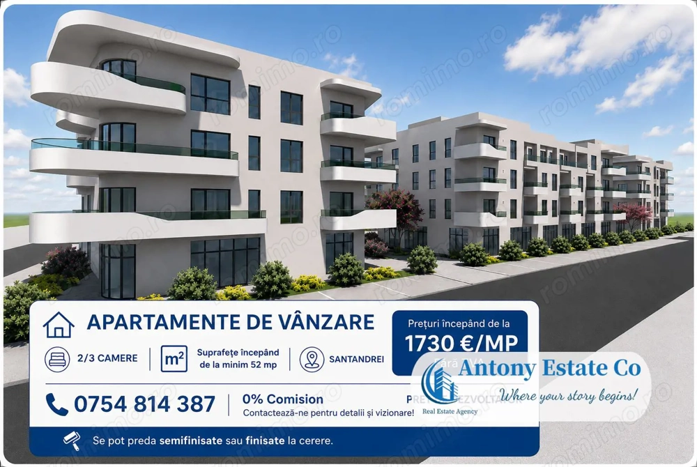 Antony Estate | Apartamente NOI 0% Comision - Santandrei