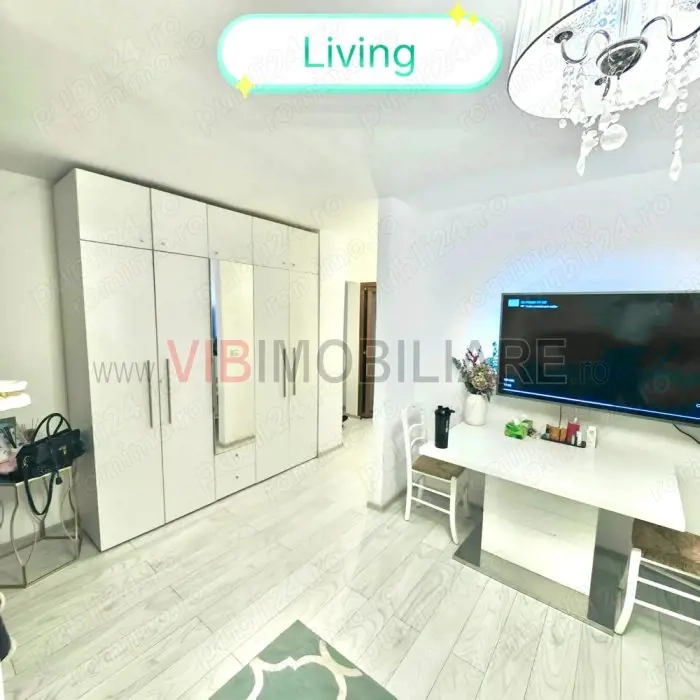 De vanzare  3 camere(65mp), decomandat si mobilat complet plus boxa generoasa