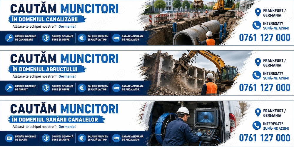 Angajăm muncitori în construcții   zona Frankfurt am Main, Germania