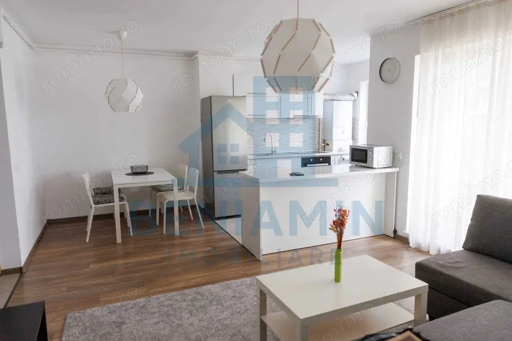 2 camere decomandate-Bloc Nou Parcare-Centrala-Mobilat-Coresi