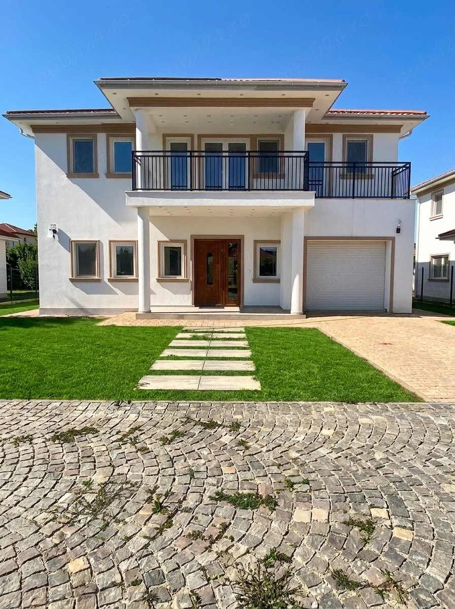 Închiriem vilă spațioasă P+1 cu subsol, situată în Tamași, Corbeanca, într-o zonă rezidențială liniș
