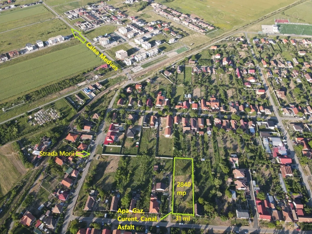 Teren intravilan în vatra satului – 2.840 mp Comision 0