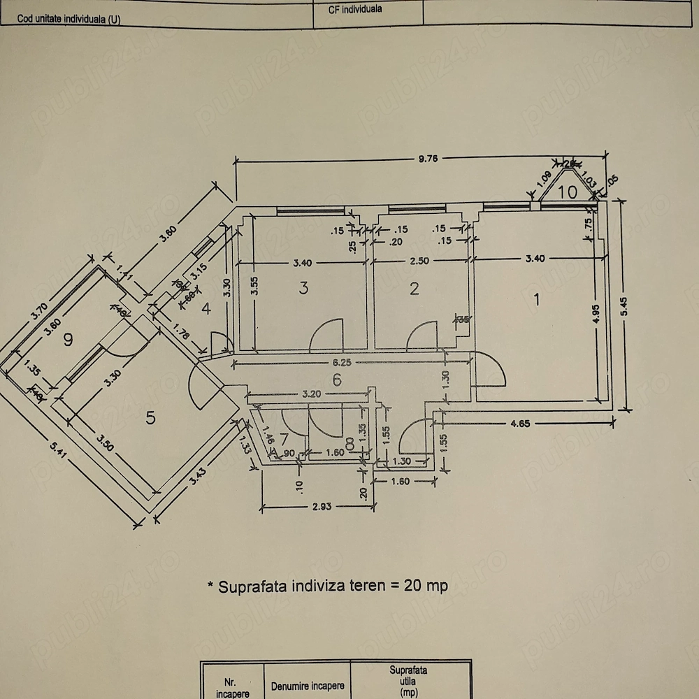 Vând apartament cu 3 camere în Slobozia