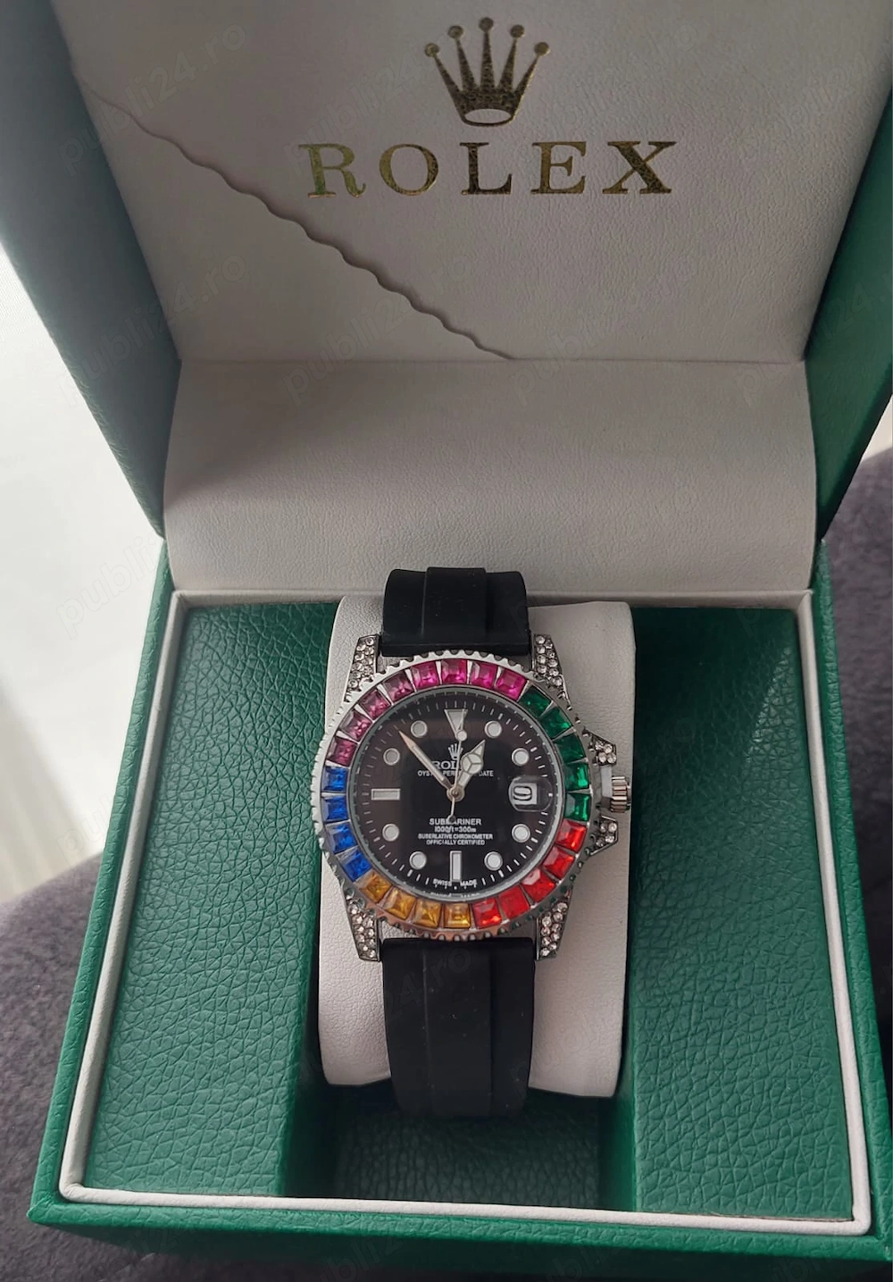 Ceas ROLEX pentru bărbați cu certificat și cutie