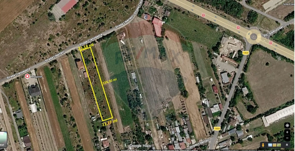 Teren 3,700mp Gulia/DN7 -20 km fata de Pta Victoriei -ideal investitie