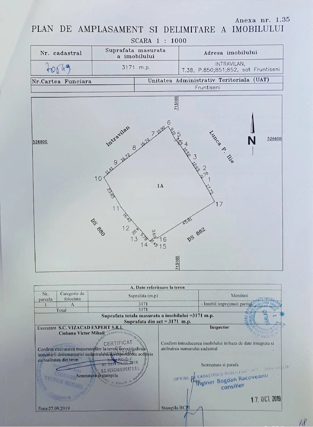 Teren Intravilan Construibil Fruntiseni Vaslui