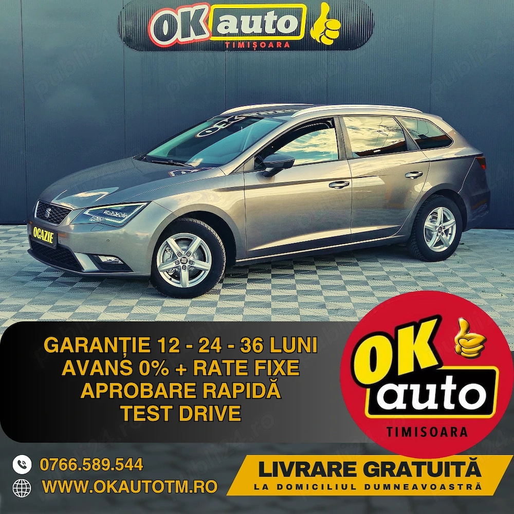 SEAT LEON - 2016 - euro 6 - 1.6 diesel - 110 c.p.