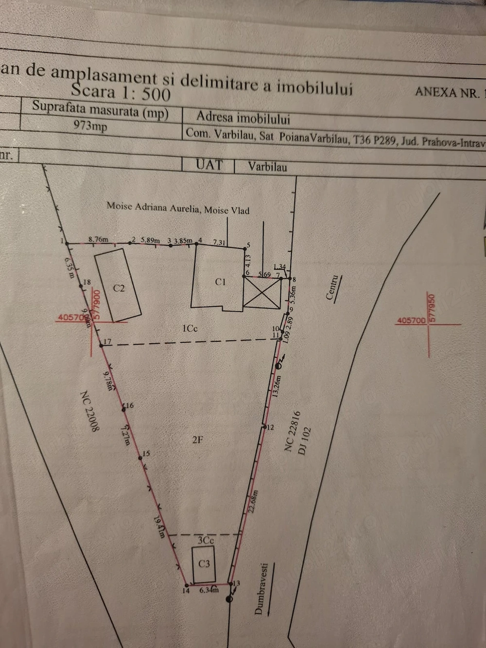Casa si cabana in aceeasi curte de vanzare