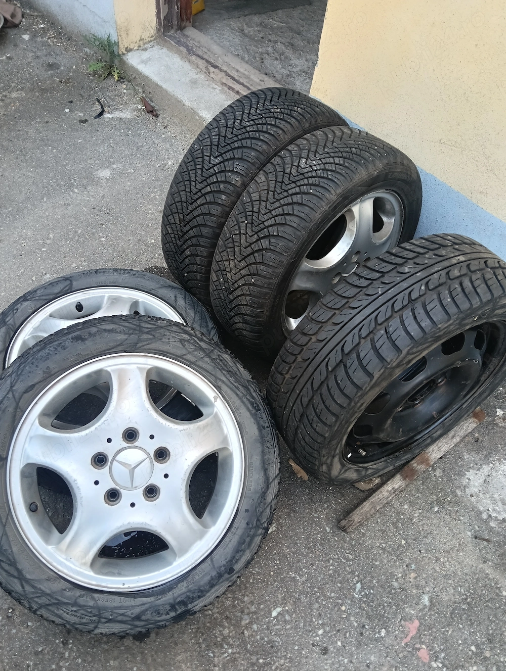 Roti aliaj + rezervă Mercedes Benz clasa A