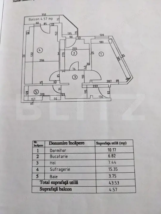 Apartament 2 camere| 48 mp| Centru Târgoviște| Lângă Primărie|