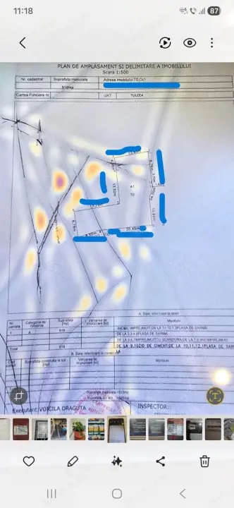TEREN ULTRACENTRAL-  PALATUL COPIILOR, SUPRAFATA 518 MP, GAZ LA POARTA