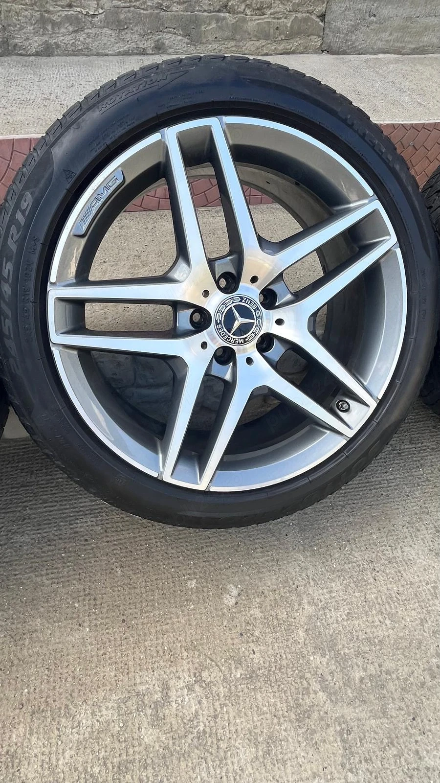 Set Jante Originale Mercedes S-Class W222 AMG 19" cu Anvelope Pirelli