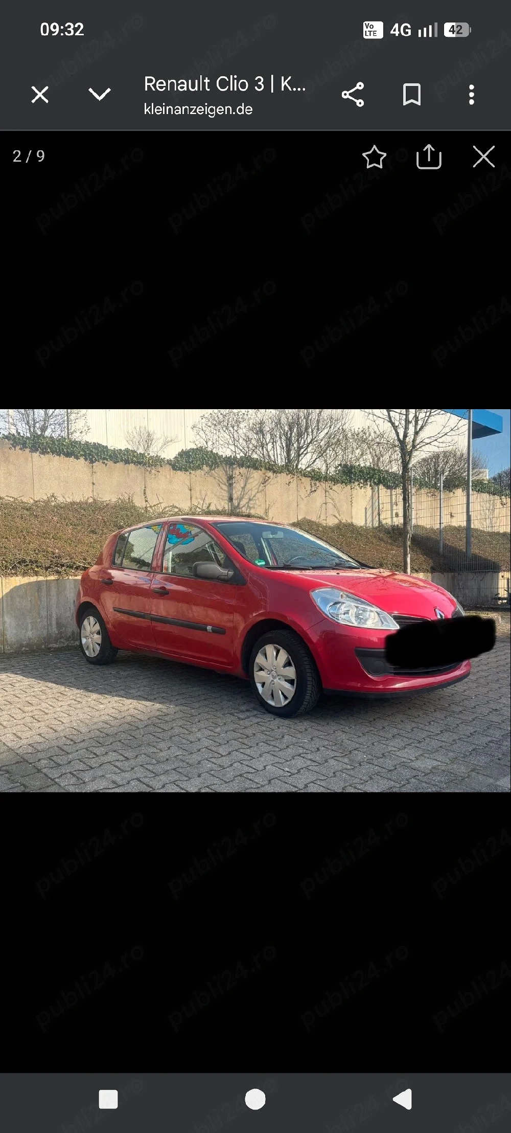 Vand Renault Clio 3,benzina 1,6 16 v recent adus din Germania 