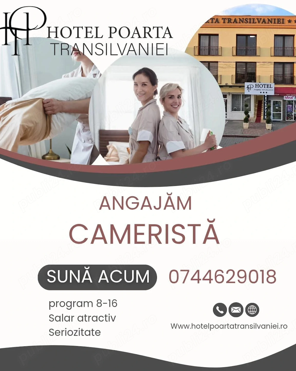Angajez persoana curățenie hotel