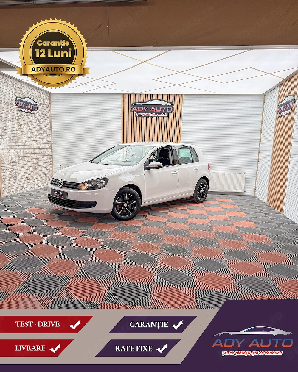 VW GOLF 6 . 1,2 Benzina , Distributie pe lant . RAR+ITP . Garantie 12 luni . Buy-Back . Test-Drive 