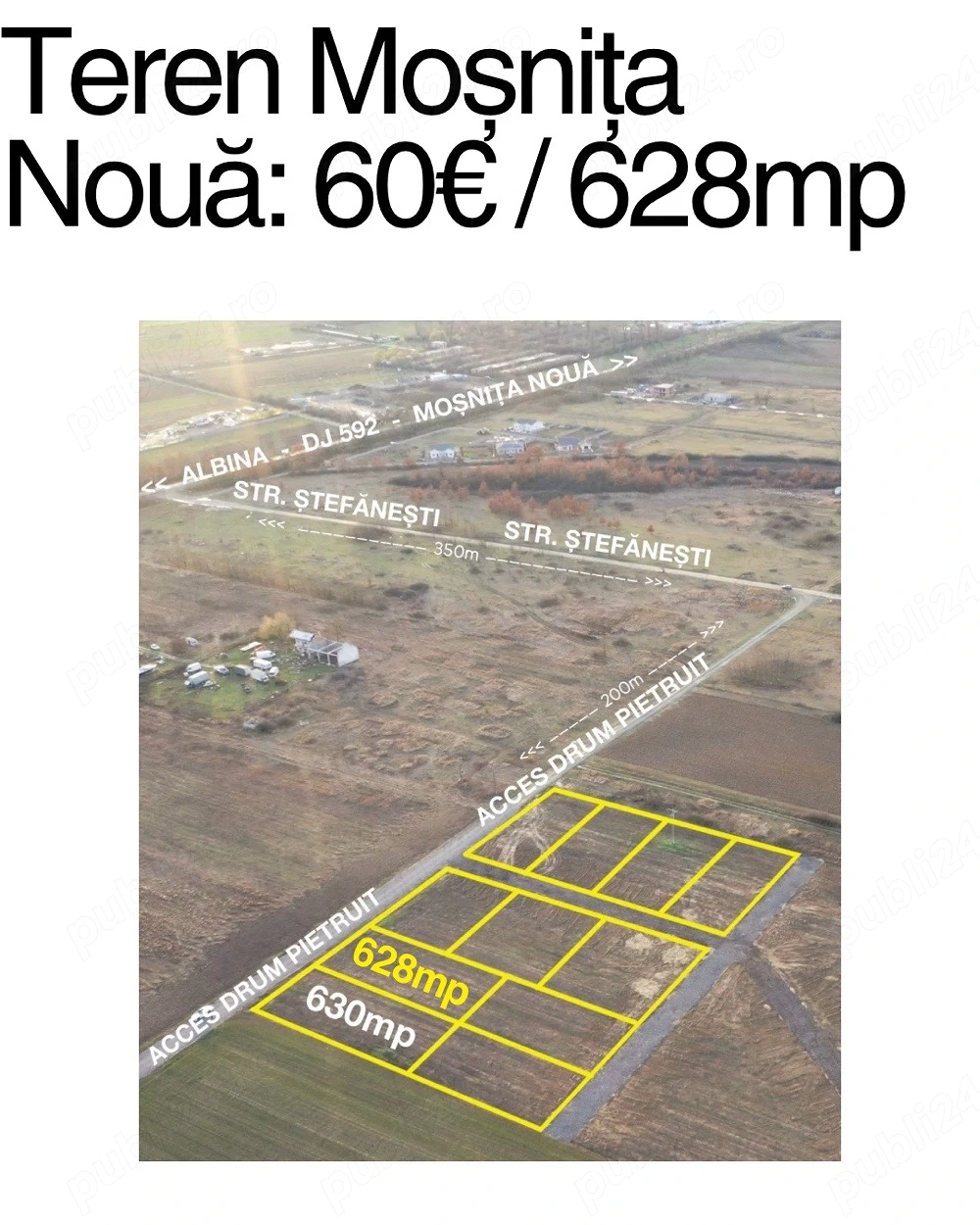 Teren mosnita noua 630 mp